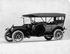 1914 Packard 48 touring car, three-quarter front view, left side