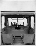 1914 Packard 48 landaulet, view of interior through the opened back quarter