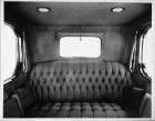 1916 Packard 1-35 limousine, full view of back seat, interior