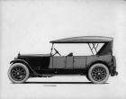 1918-1919 Packard two-toned salon touring car, right side view, top raised