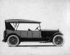 1918-1919 Packard two-toned salon touring car, left side view, top raised