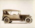 1918-1919 Packard two-toned touring car, nine-tenths right front view, top raised