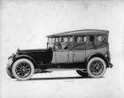 1918-1919 Packard two-toned touring car, seven-eights left front view, top raised