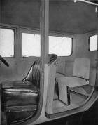 1918-1919 Packard brougham, left side doors open, interior visible