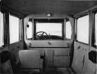 1918-1919 Packard imperial limousine, view of interior from rear seat