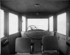 1919 Packard limousine, view of interior showing both forward-folding auxiliary seats