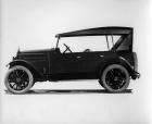1921 Packard touring car, left side view, top raised