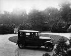 1921 Packard sedan parked on circle drive