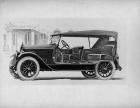 1921-1922 Packard touring car, seven-eights left front cut away view, top raised