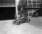 1923 Packard special speedster outside Packard plant