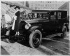 1925-1926 Packard sedan with woman on bumper