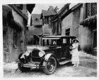 1925-1926 Packard sedan, with actress Anna Q. Nilsson on Hollywood movie set
