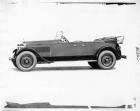 1926 Packard two-toned touring car, left side view, top lowered