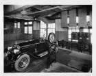 1927 Packard runabout photographed in engineering test room
