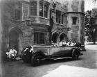 1927 Packard touring car in front of Blair Hall, Princeton University, Charles Eastman driving