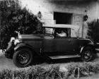 1928 Packard convertible coupe, owner Mrs. Joseph Urban behind wheel