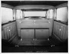 1930 Packard sedan limousine, view of rear interior