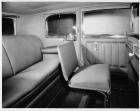 1930 Packard sedan limousine, view of rear forward-folding auxiliary seat