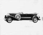 1930 Packard phaeton, left side view, top folded