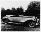 1930 Packard convertible victoria, seven-eighths right front view, top folded