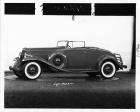 1932 Packard coupe roadster, seven-eights left side view, top folded