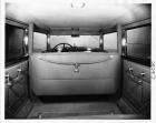 1932 Packard sedan limousine, view of interior from rear seat