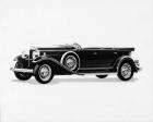 1932 Packard sport phaeton, seven-eights left side view, top folded