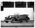 1932 Packard phaeton, three-quarter left side view, top folded