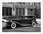 1932 Packard sedan, owner coach Heartly 'Hunk' Anderson behind wheel