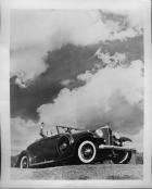 1933 Packard coupe-roadster against the clouds