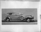 1933 Packard phaeton, nine-tenths right side view, top raised