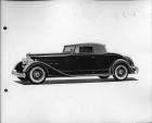 1934 Packard coupe roadster, nine-tenths left side view, top raised