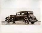 1934 Packard club sedan, three-quarter rear view