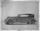 1934 Packard phaeton, nine-tenths left side view, top raised