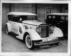1934 Packard sport phaeton, three-quarter front view, top raised