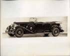1934 Packard touring car, nine-tenths left side view, top folded