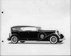 1934 Packard touring car, nine-tenths right side view, top raised
