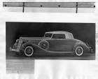 1936 Packard coupe roadster, seven-eights left side view, top raised