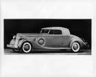 1936 Packard coupe roadster, nine-tenths right side view, top raised