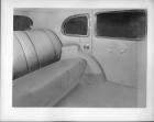 1937 Packard business sedan, view of rear interior