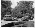1937 Packards parked on drive at Packard Proving Grounds