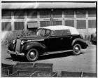 1938 Packard convertible sedan, seven-eights left side view, top raised