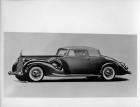 1939 Packard coupe roadster, nine-tenths left side view, top raised