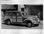 1940 Packard station wagon, seven-eights right side view
