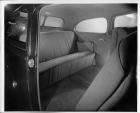 1940 Packard family sedan, view of rear interior through passenger side door