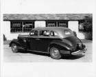 1941 Packard sedan, three-quarter rear view, at Packard Proving Grounds