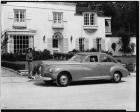 1946 Packard Clipper touring sedan, parked on drive in front of house