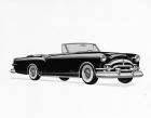1953 Packard convertible, seven-eights right side view, top folded