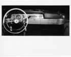 1957 Packard sedan, view of dashboard, steering wheel, and controls
