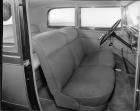 1932 Packard prototype coupe, view of front interior through passenger door